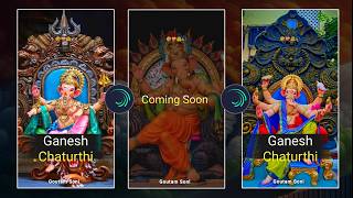 ganesh chaturthi video editing alight motion Ganapati Bappa Status Video  Bappa Full Screen status [upl. by Annaoi]