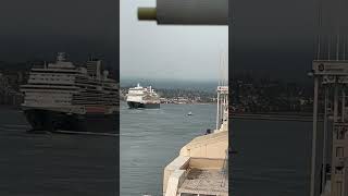 Koningsdam departing Canada Place Vancouver Cruise Terminal shorts music cruise jimmybuffet [upl. by Doubler75]