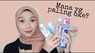 5 BRAND MICELLAR WATER YANG PERNAH KU COBA [upl. by Riddle418]