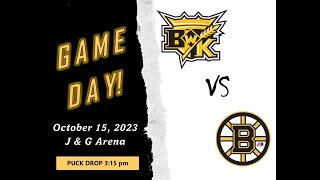 Brandon U17 AAA Wheat Kings vs Winnipeg Bruins  October 15 2023 [upl. by Nycila]