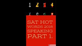 SAT 2018 Vocab Hot Words related to speaking [upl. by Enilhtak920]