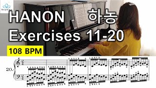 Hanon Exercises No1120 108BPM [upl. by Anuaik]