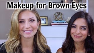 Brown Eye Makeup Tutorial  Best Eyeshadow Colors for Brown Eyes [upl. by Elisabet637]