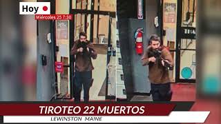 Hombre armado mata a 22 personas en tiroteos en Lewiston Maine [upl. by Sivat233]