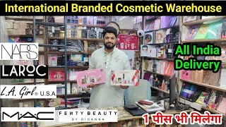 Branded Cosmetic Wholesale Market Delhi Sadar Bazar All Professional MakeUp items [upl. by Annawit57]