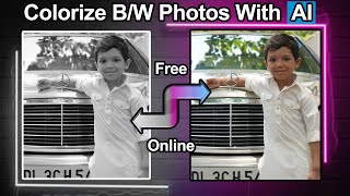 Convert Black and White Photos to Colour Photos Online Using AI  AVCLabs Photo Enhancer AI Online [upl. by Apollus]