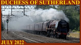 LMS 6233 Duchess of Sutherland Speeding Through Cheshire [upl. by Jodie]