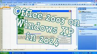 Exploring Microsoft Office 2003 on Windows XP [upl. by Laekcim427]