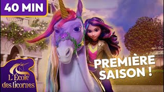 Lécole des licornes SAISON 1  🌈 dans 40 minutes  Dessins animés pour enfants [upl. by Amar406]