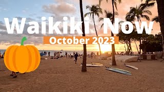 WAIKIKI NOW  October 2023  NARRATED Walking Tour  LOCAL UPDATES  OAHU [upl. by Maag]