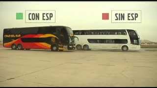 Pruebas a los buses VOLVO ESP  Cruz del Sur [upl. by Eiromem]