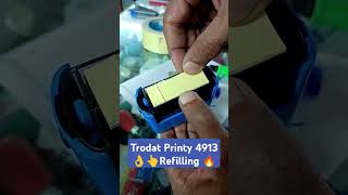 how to Refill Trodat Printy 4913 trodat inkrefill trending viral shorts [upl. by Oirom]