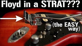 The COMPLETE DIY guide to installing a FLOYD ROSE Tremolo in a Stratocaster [upl. by Aldarcie710]