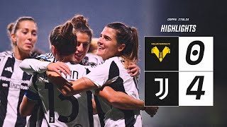 HIGHLIGHTS  Hellas Verona 04 Juventus Women  Coppa Italia  Round of 16 [upl. by Foskett]