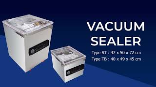 Vacuum Sealer Type TB and ST  Omega Star mesin vakum pengemas makanan [upl. by Bud]