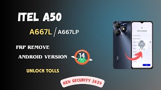 Itel A50 A667L FRP BYPASS Android 14 New security 2024 unlock toll 100 working [upl. by Eivla]