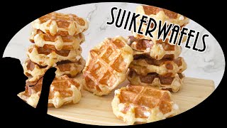 Suikerwafels  Luikse wafels  recept amp ingrediënten [upl. by Quinby]