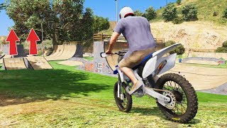 GTA 5  NOUVEAU SKATEPARK DANS LOS SANTOS  Motocross amp Bmx [upl. by Asli691]