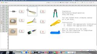 Network Crimpers  Simulation  PBQ  Drag and Drop  CompTIA A 220  1101 [upl. by Phipps]