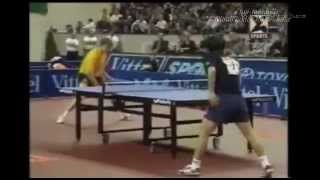 Table Tennis 1998 JO Waldner vs Liu Guoliang highlights [upl. by Adah]