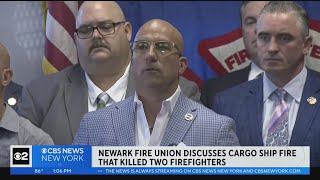 Newark Fire Union discusses deadly Port Newark fire [upl. by Anner481]