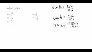 Solutions to Fresno State CRT Trigonometry Practice Question 1 [upl. by Ripleigh]