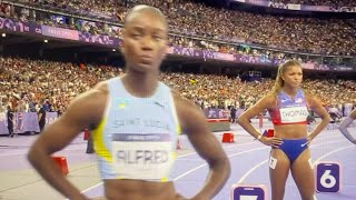 Gabby Thomas beats Julien Alfred 200m 2183  Women’s 200m Final  Olympics Track 2024 [upl. by Ekoorb]