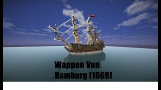 Minecraft Wappen von Hamburg 1669 convoyship [upl. by Ailito]