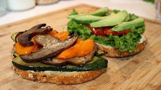 Roasted Vegetable Sandwich  Vegan Recipe [upl. by Allemrac]