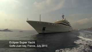 Eclipse Yacht Tour in GolfeJuan Bay July 2013 [upl. by Goth]