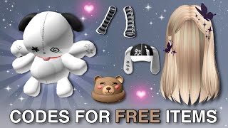 CODES FOR FREE ITEMS ON ROBLOX [upl. by Esaj]