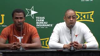 Texas Mens Basketball Postgame Press Conference at Baylor March 4 2024 [upl. by Aloin]