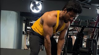 Full back workout 🏋️‍♀️ Plzz ￼dumbbells re rack  video ही उल्टा बन गया  😉😆back workout blog gym [upl. by Ayom]