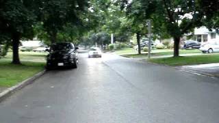 VW Jetta 18T with 25quot TechtonicsBorla exhaust  Slow driveby in 2nd gear [upl. by Flavian]