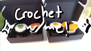 ☆—Crochet With Me 1 Sushi—⁠☆ [upl. by Conger384]