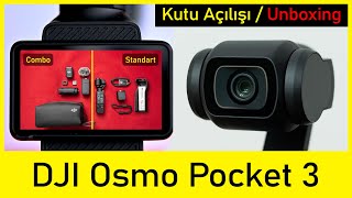 Pocket 3 Creator Combo Kutu Açılışı  DJI Osmo Pocket 3 Combo Paket içeriği ve Kıyaslama [upl. by Imotas]