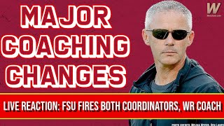 FSU FIRES Offensive Defensive Coordinators  Football Makes Coaching Staff Changes  Warchant FSU [upl. by Sibel]