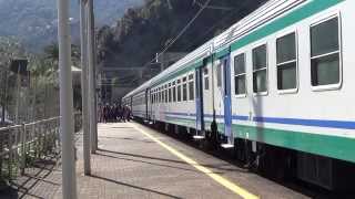 Treni alla stazione di Monterosso PARTE 1 [upl. by Rebmyk4]