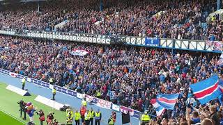 Rangers v celtic Roy orbison penny arcade atmosphere rangers fans singing [upl. by Olson]