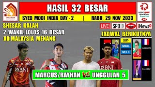 Hasil Syed Modi India 2023 Hari Ini Day 2 R32  SHESAR Kalah  2 MS Malaysia Menang [upl. by Annek760]