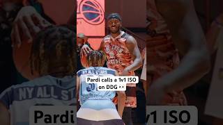 Pardi calls a 1v1 ISO on DDG 👀 Pardi DDG basketball [upl. by Eniamurt]