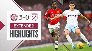 Extended Highlights  Manchester United 30 West Ham  Premier League [upl. by Anitrak194]