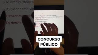 QUESTÃO DE CONCURSO PÚBLICO  LÍNGUA PORTUGUESA [upl. by Yenal840]