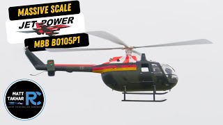 MBB Bo105P1 Turbine Powered RC Helicopter  JetPower 2024 [upl. by Nolahc83]