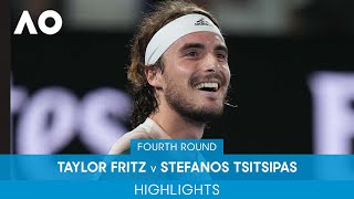 Taylor Fritz v Stefanos Tsitsipas Highlights 4R  Australian Open 2022 [upl. by Devlin]