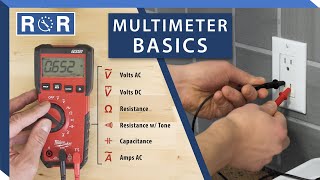 How to Use a Multimeter amp Electricity Basics  Repair and Replace [upl. by Ahtiek910]