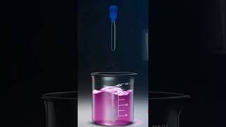 Base plus phenolphthalein reactionshortsshortvideo chemistry experiment [upl. by Ahsekam675]