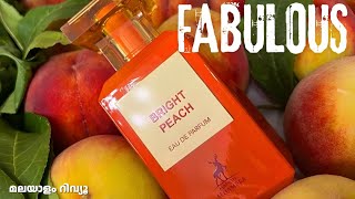 MAISON ALHAMBRA BRIGHT PEACH REVIEW IN MALAYALAM youtube [upl. by Atikehs]