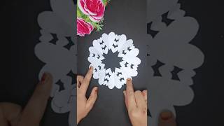 Paper heart cutting crafts ideas for kidskids crafts video😱 shorts papercutting misssabbo [upl. by Ateval220]