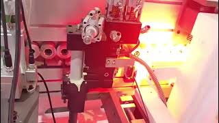 Laser PUR Edgebander working in action other features highlights premilling corner rounding [upl. by Macario]